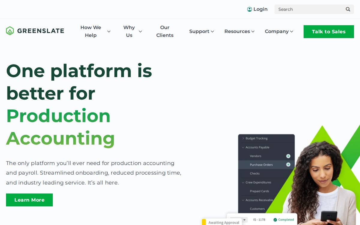 Gslate website preview