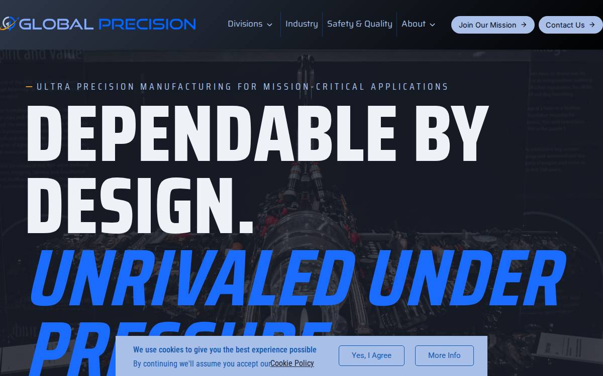 Gsprecision website preview