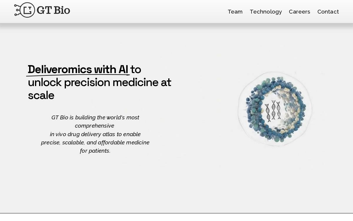 GT Bio website preview