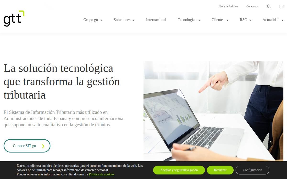 Gtt website preview