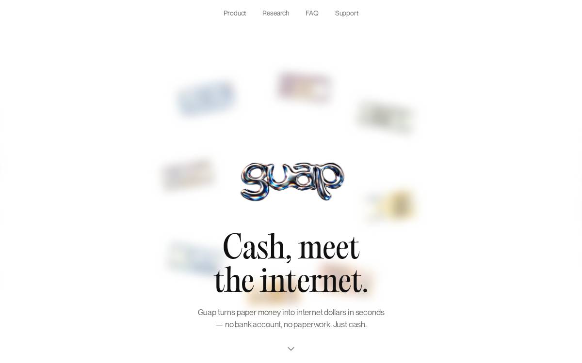 Guap website preview
