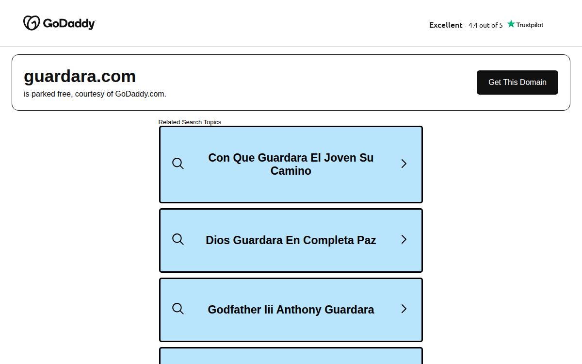 Guardara website preview
