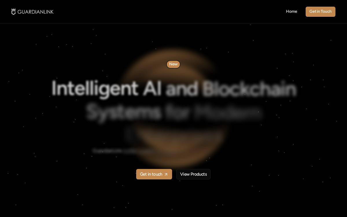 GuardianLink website preview