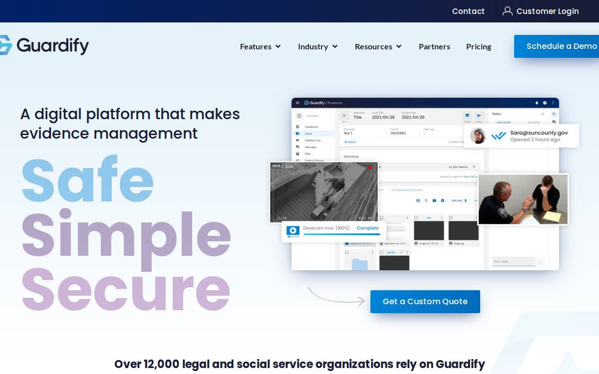 Guardify website preview