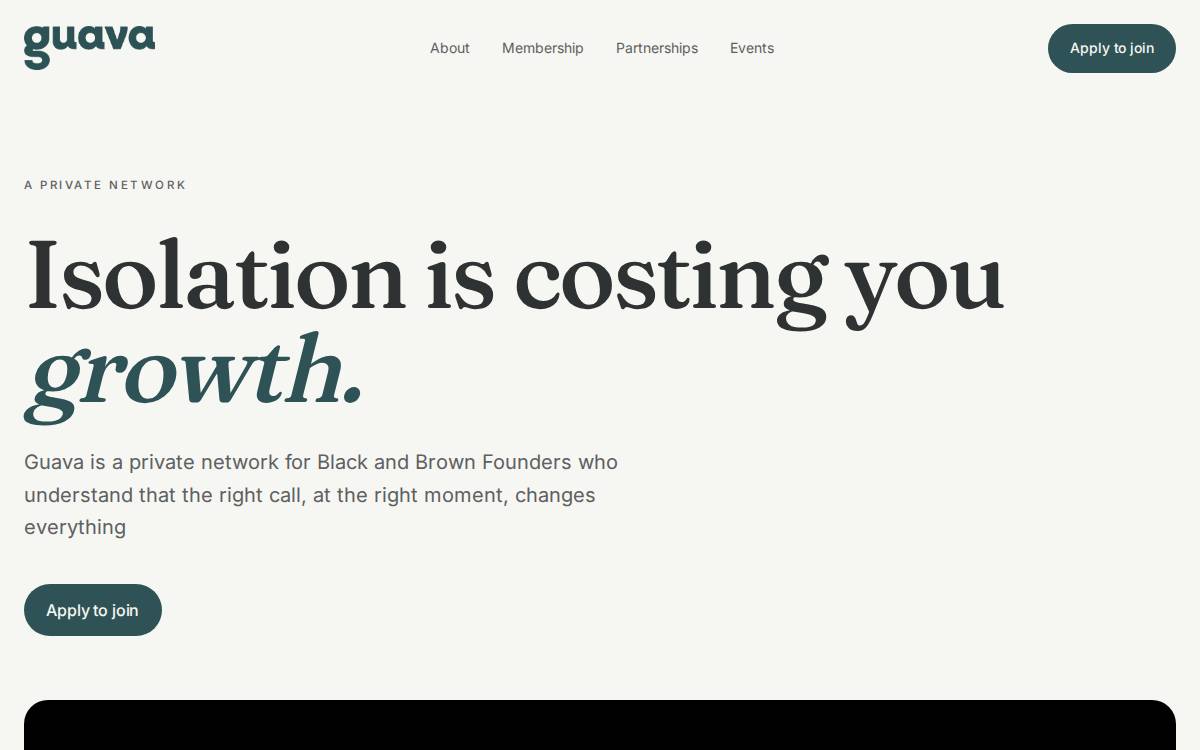 Guava website preview