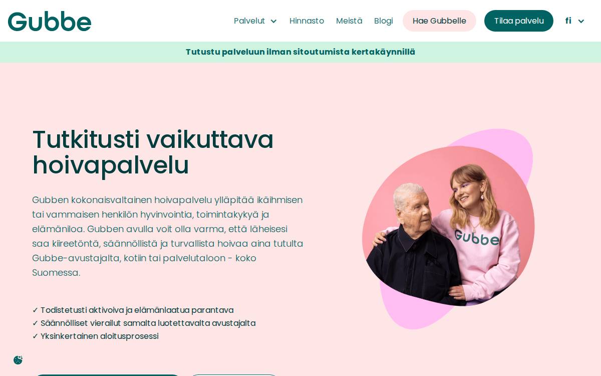Gubbe website preview
