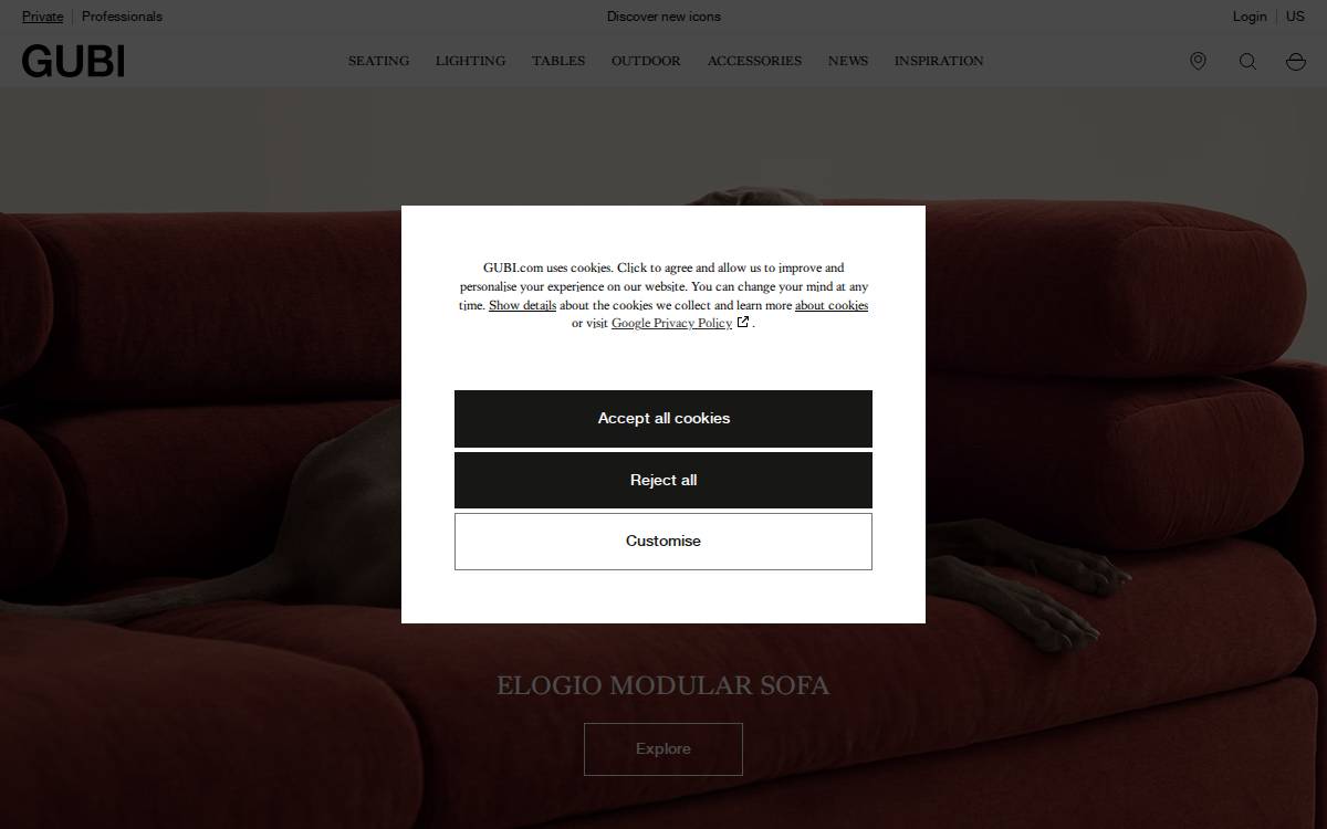 GUBI website preview