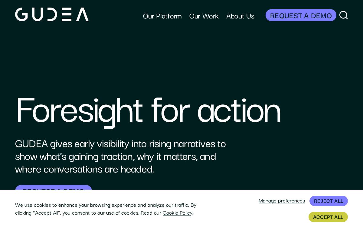 Gudea website preview