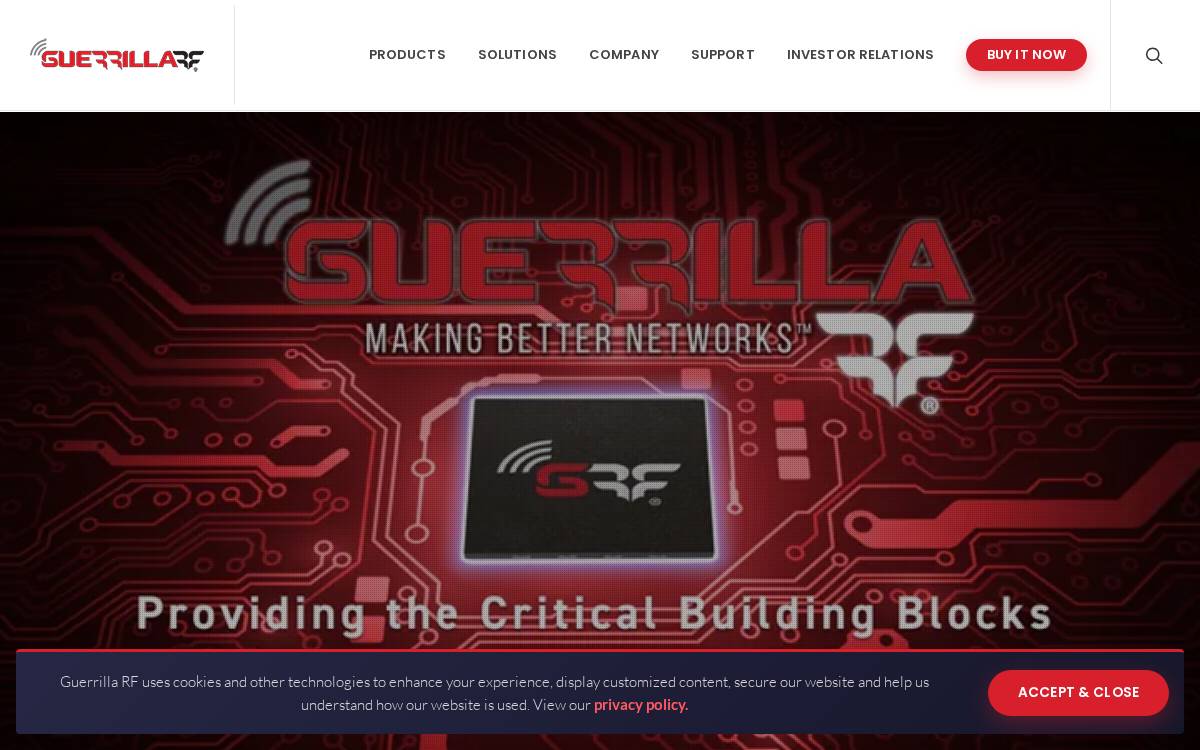 Guerrilla RF website preview
