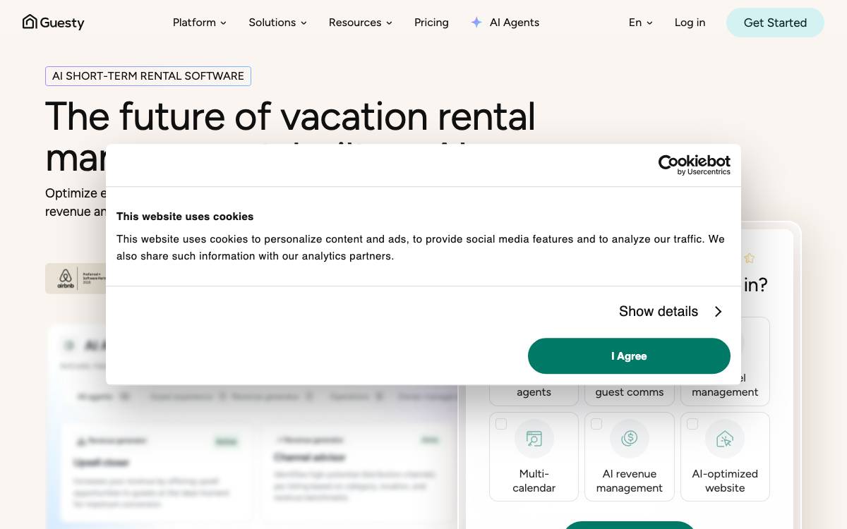 Guesty website preview