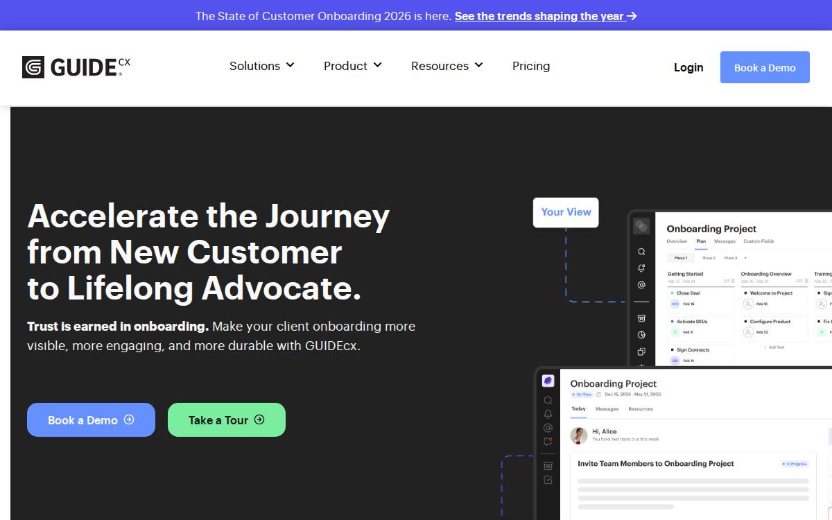 Guide CX website preview