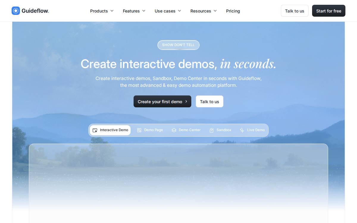 Guideflow website preview