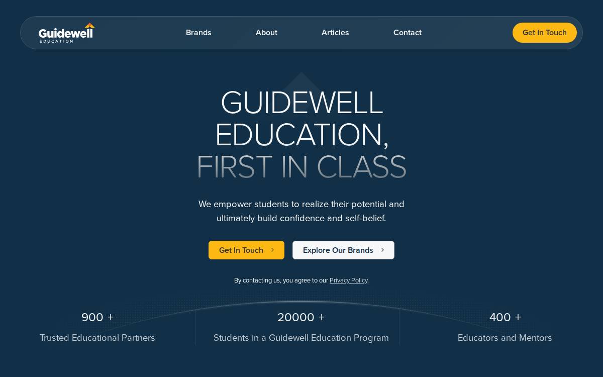Guidewell Education website preview