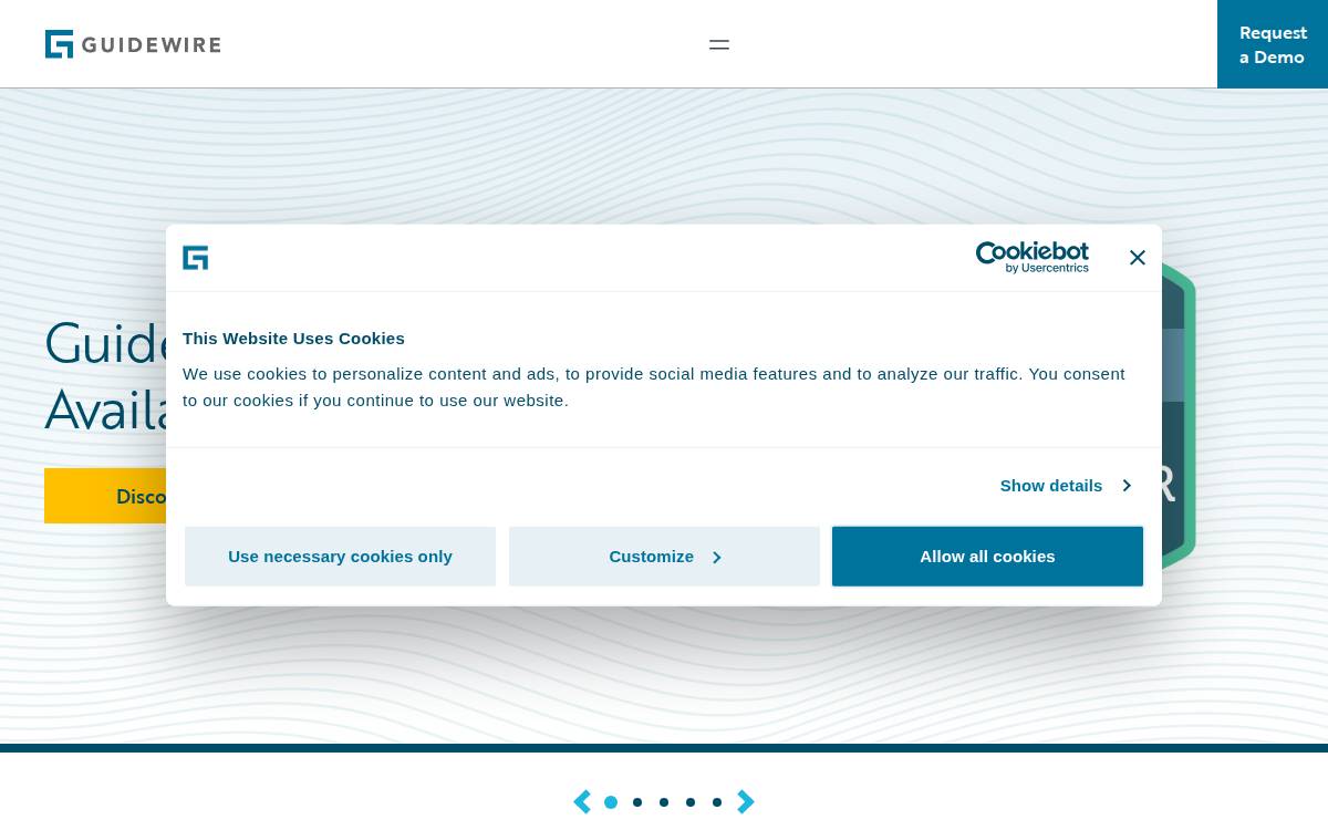 Guidewire Software website preview