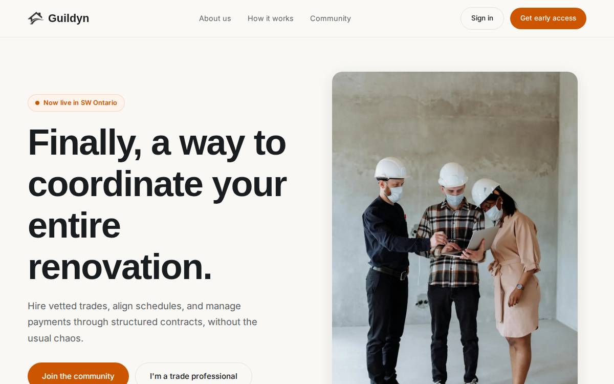 Guildyn Technologies website preview