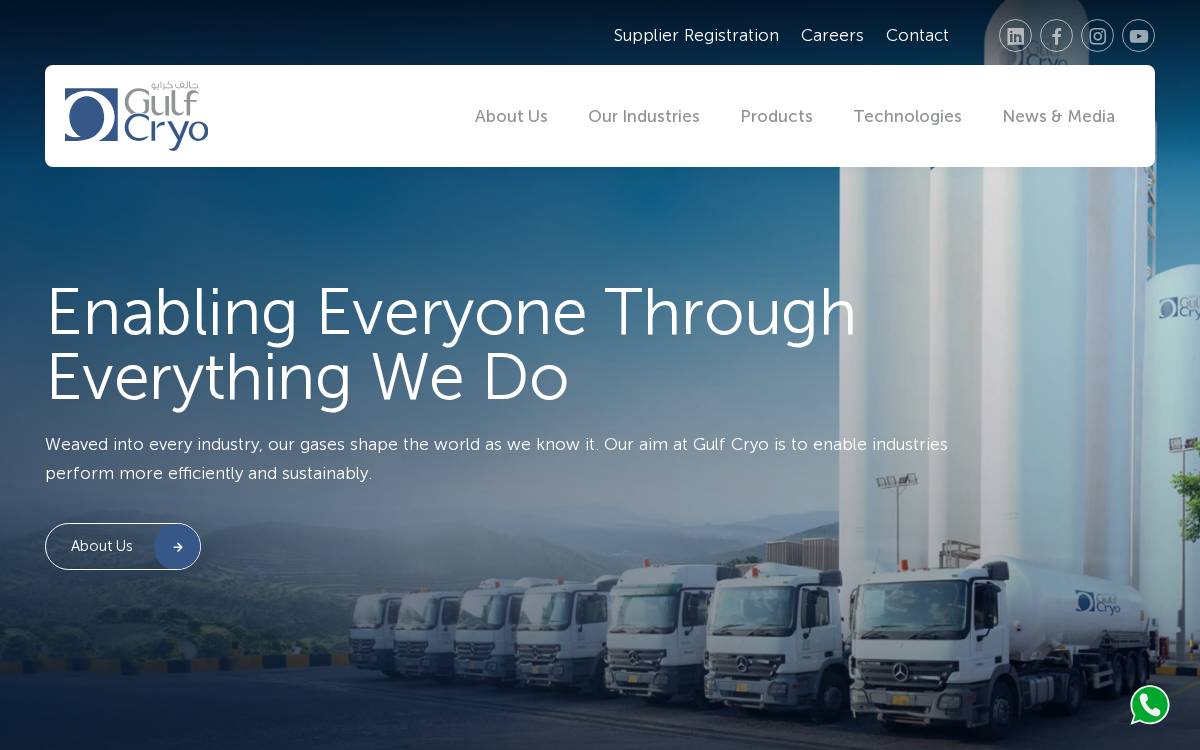 Gulf Cryo website preview