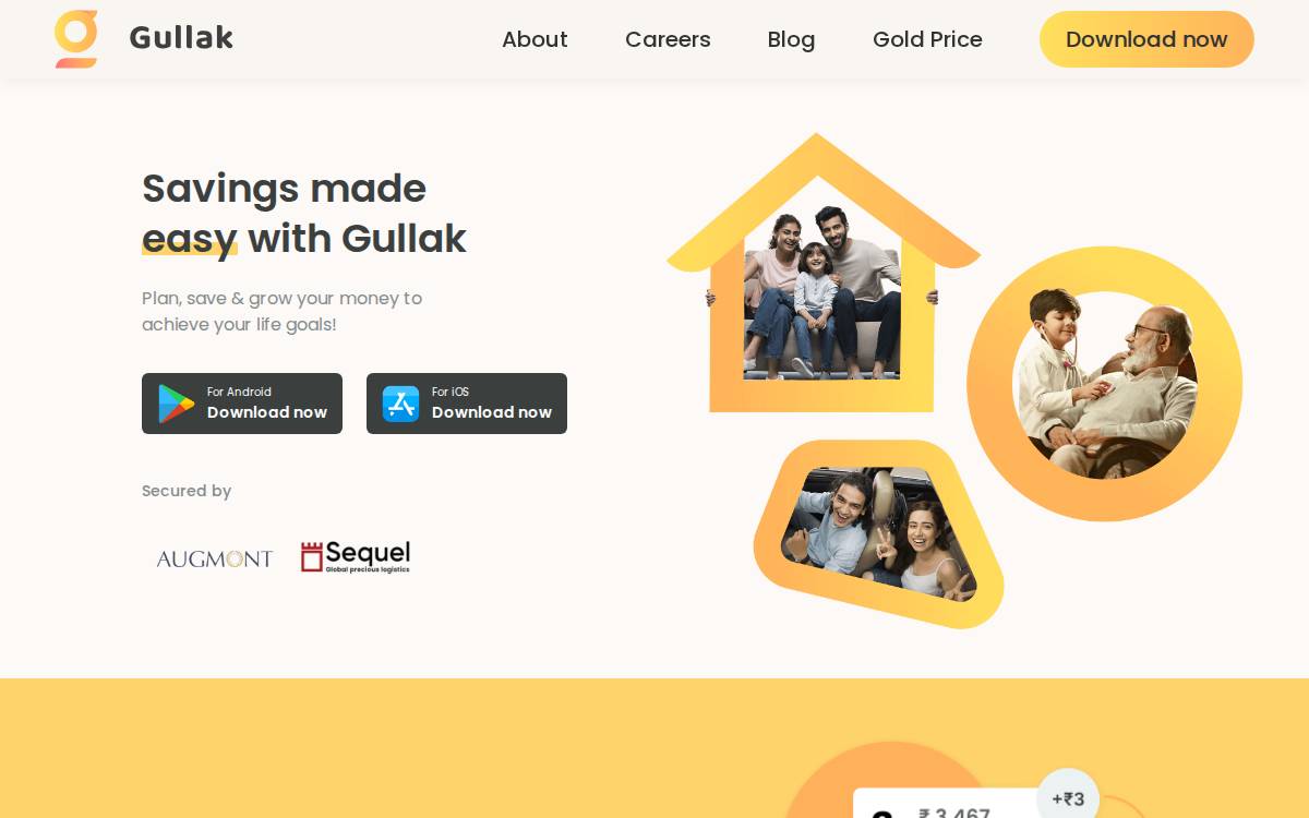 Gullak Money website preview