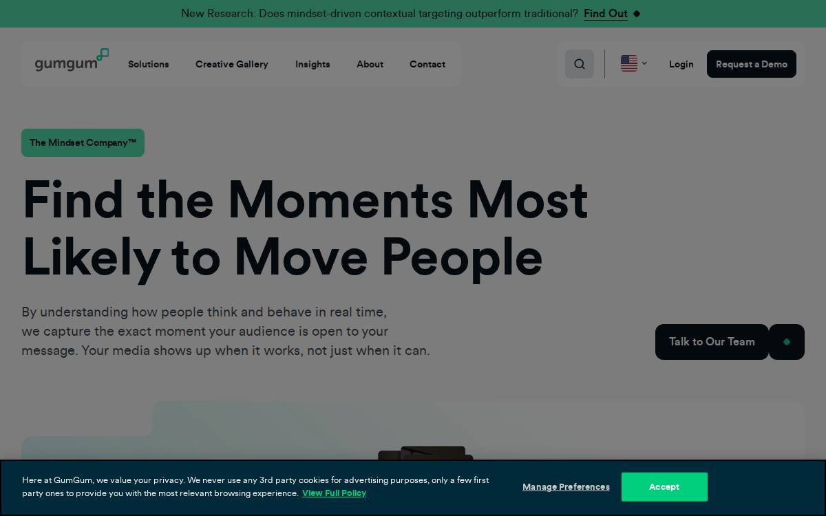GumGum website preview