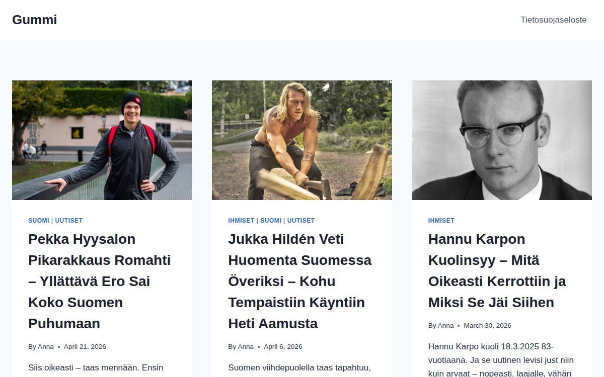 Gummi website preview
