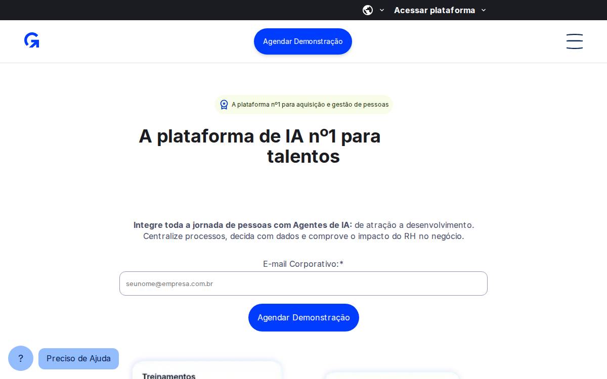 Gupy website preview