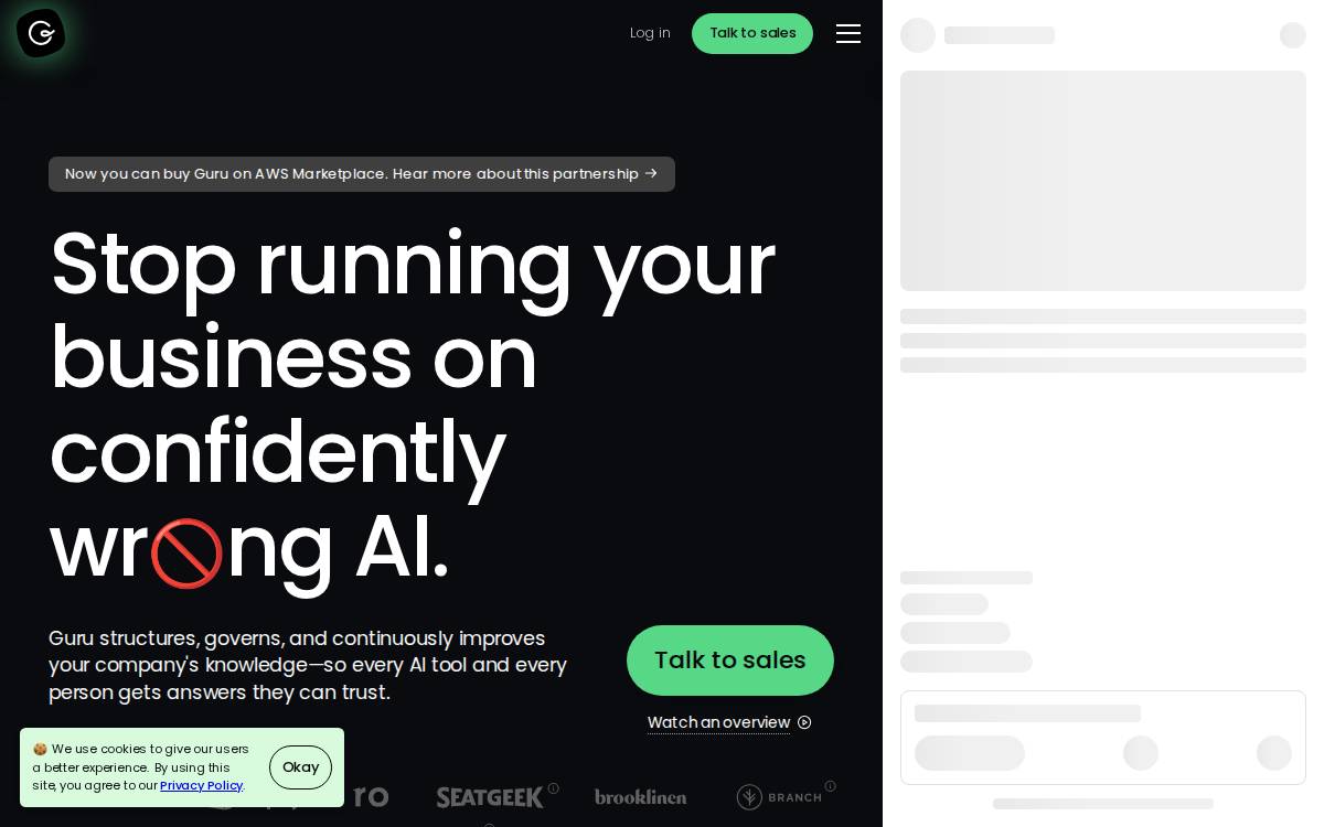 Guru website preview