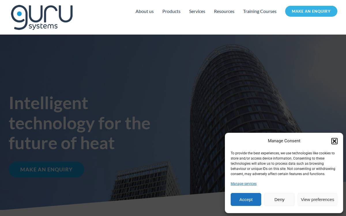 Guru Systems website preview