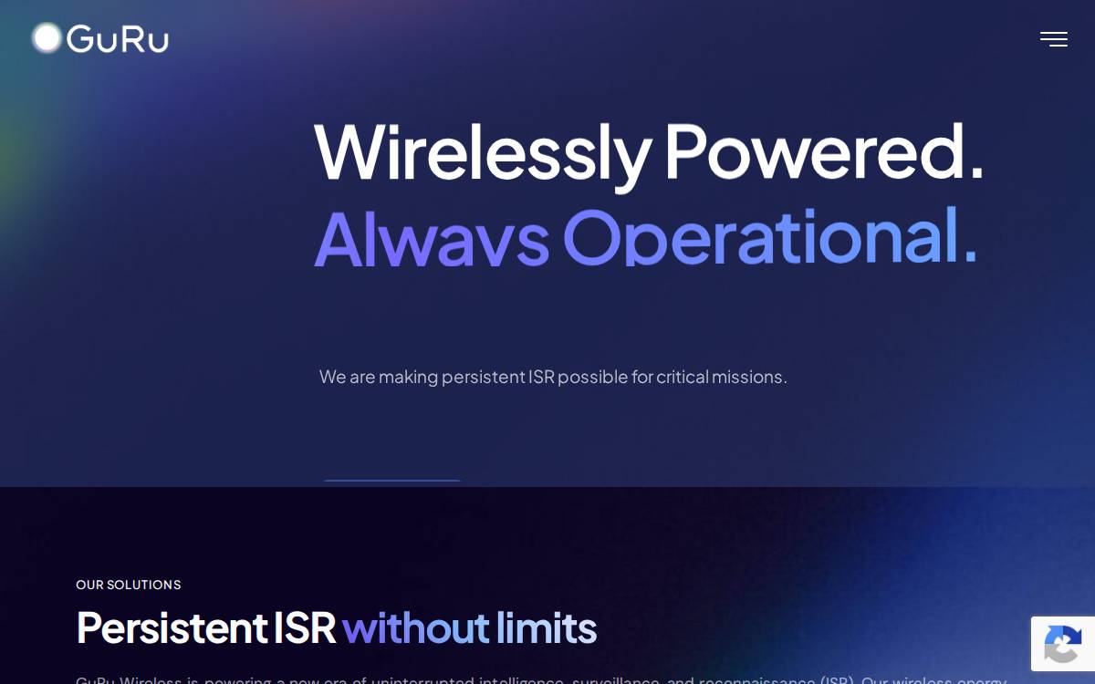 GuRu Wireless website preview