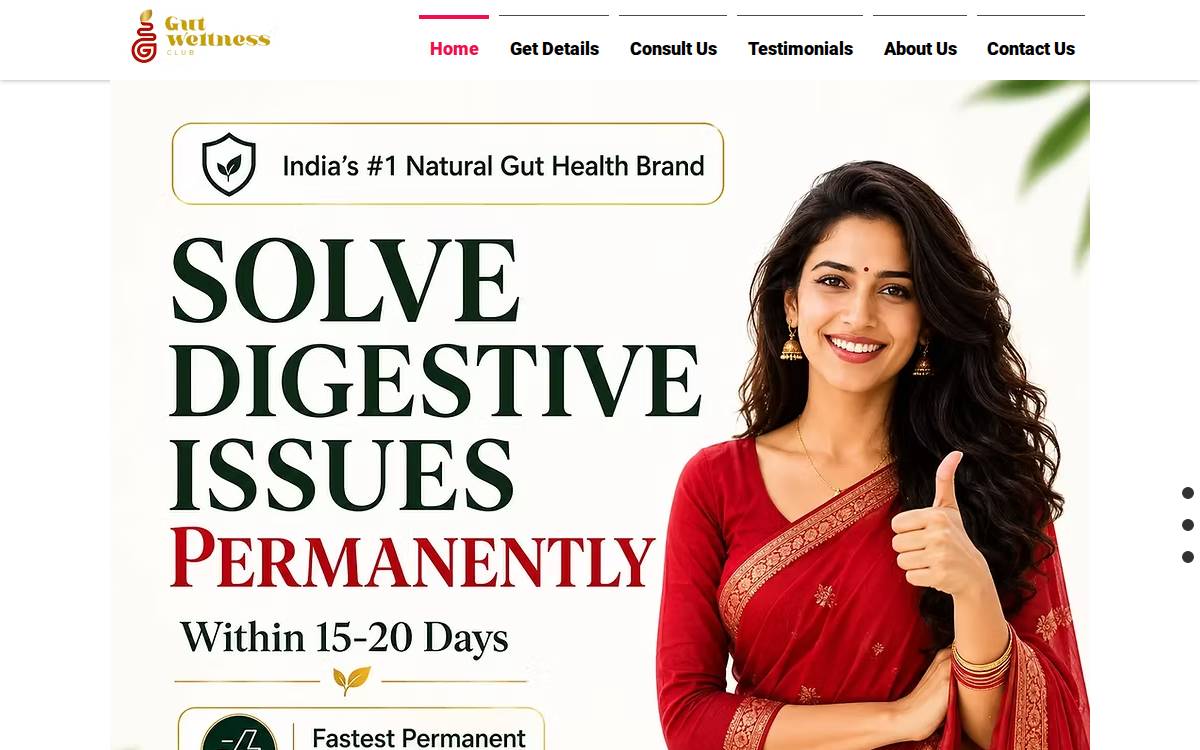 Gut Wellness Club website preview