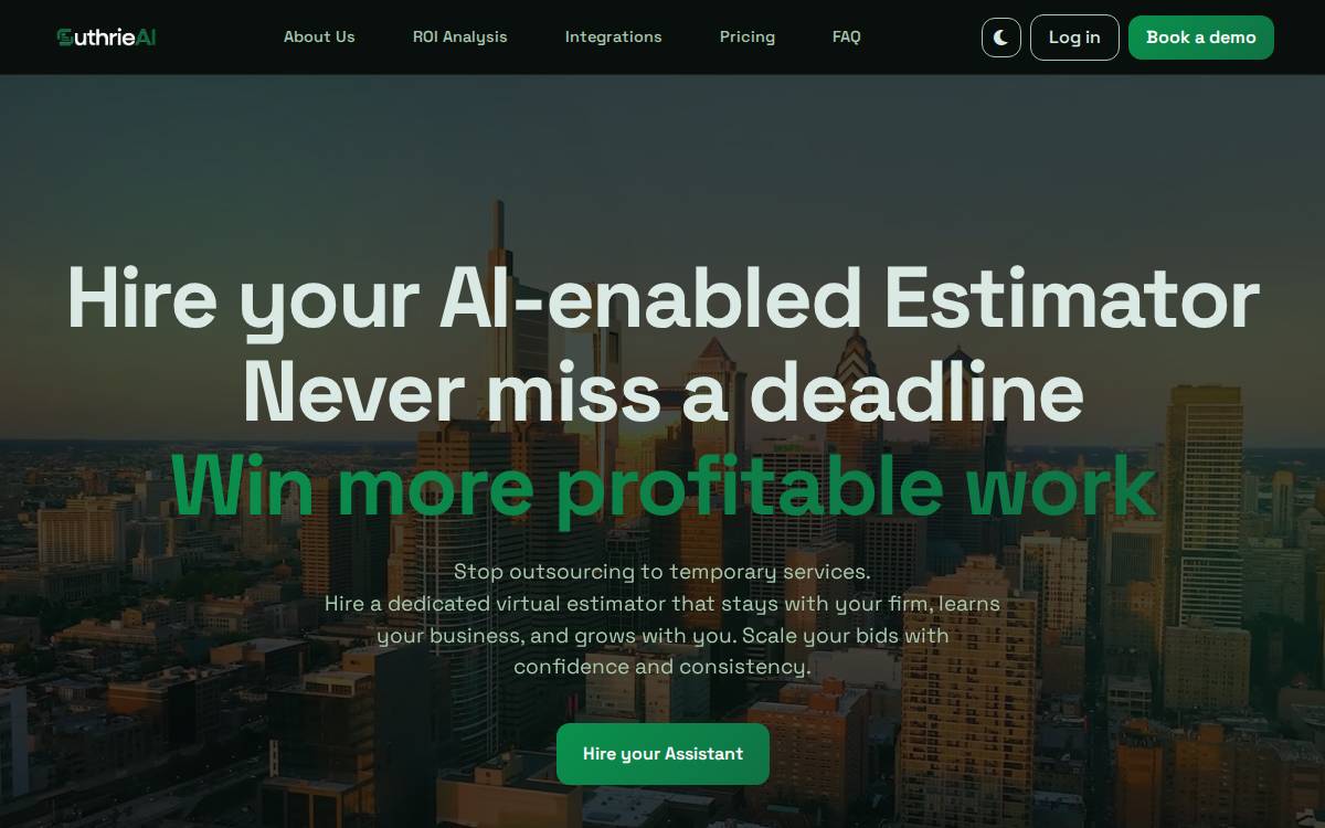 Guthrie AI website preview
