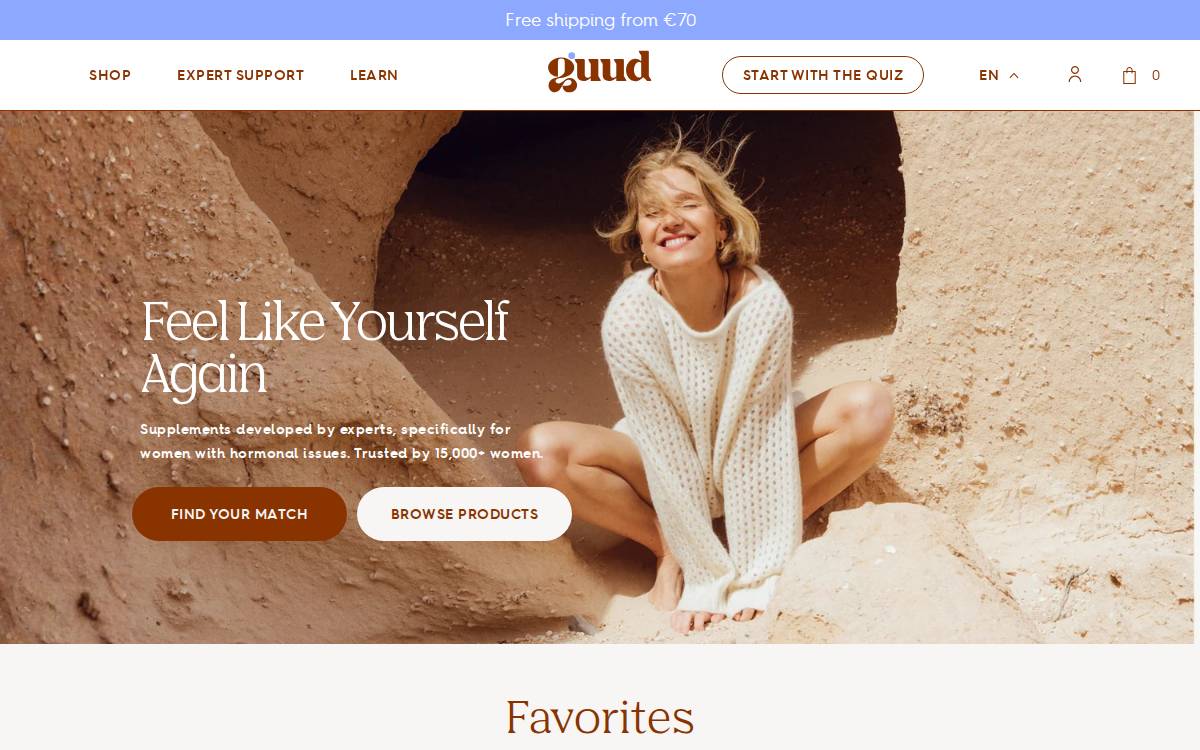 Guud Woman website preview