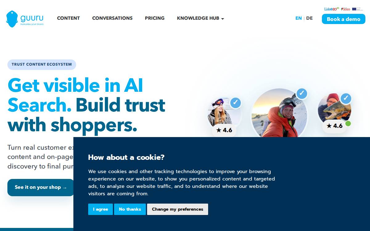 Guuru website preview