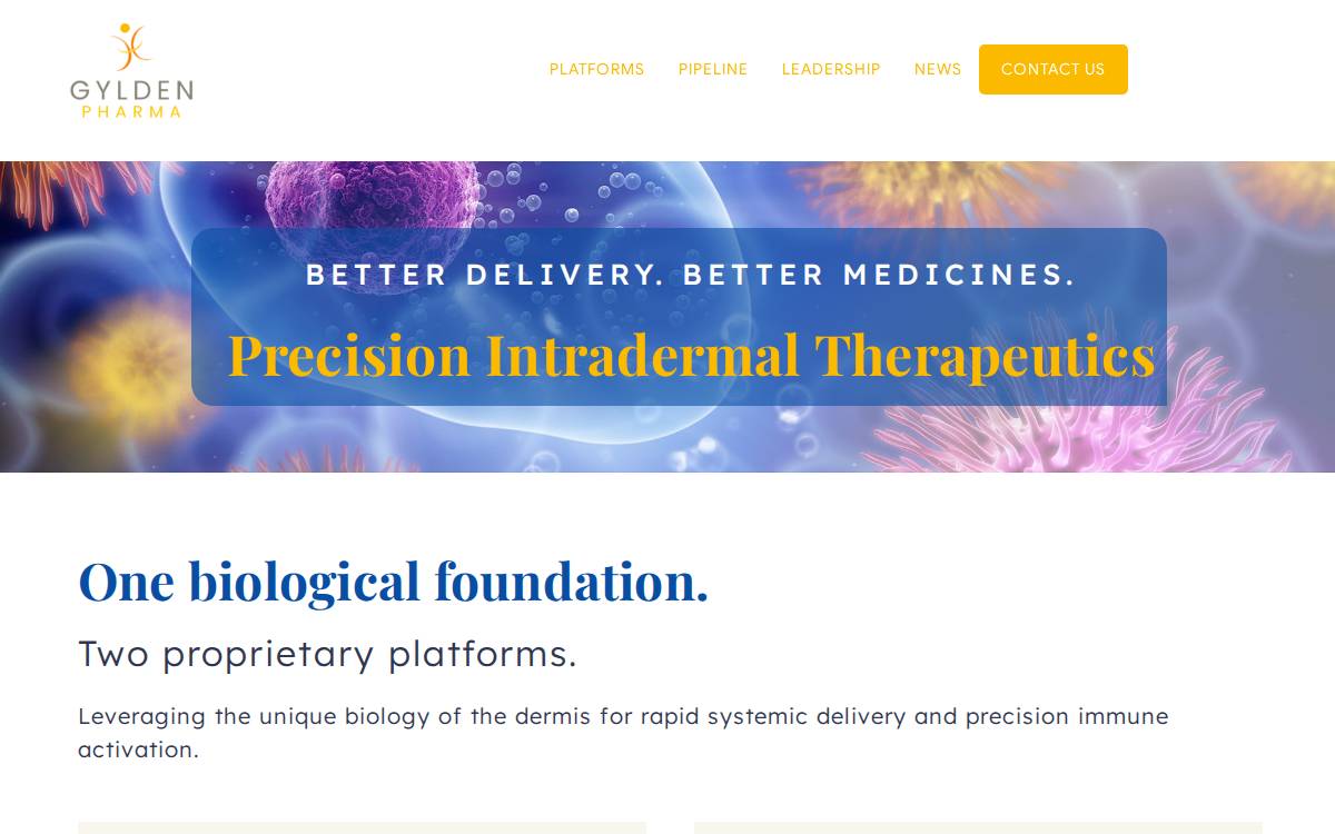 Gyldenpharma website preview