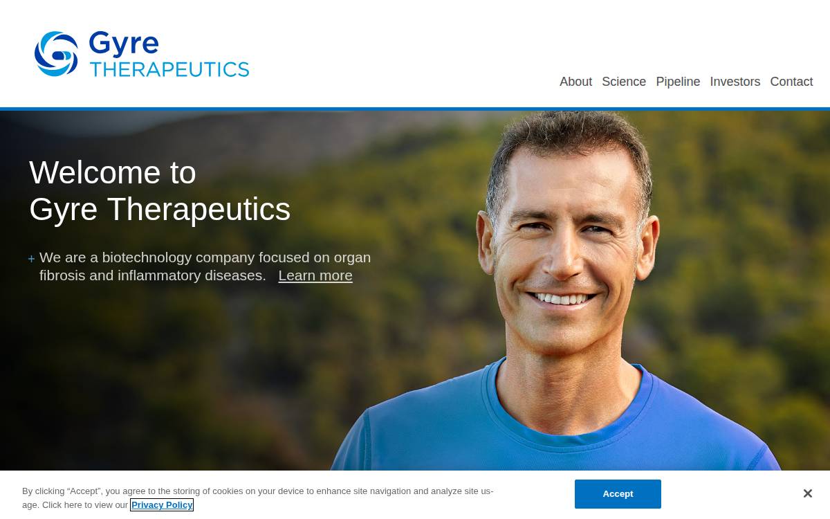 GyreOx Therapeutics Seed website preview