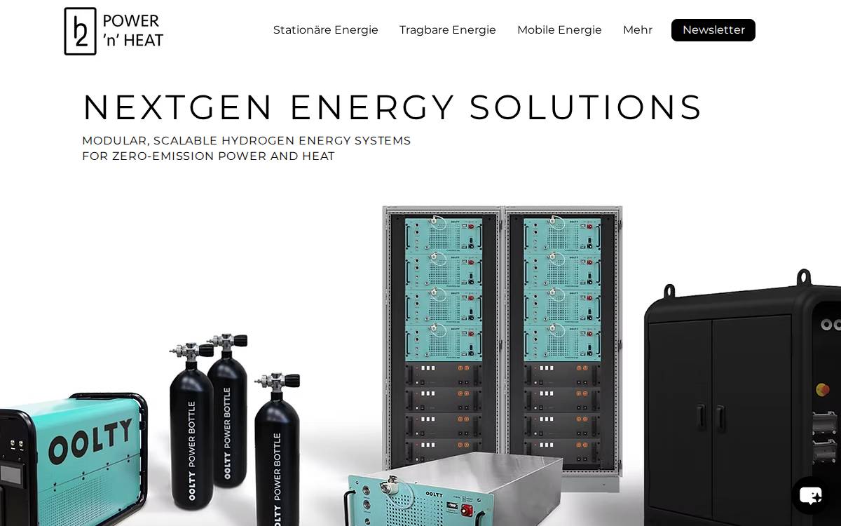 H2 Power 'n' Heat GmbH website preview