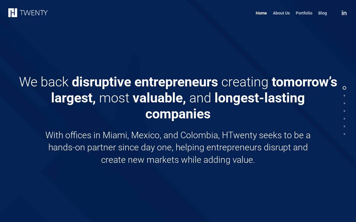 H20Capital website preview