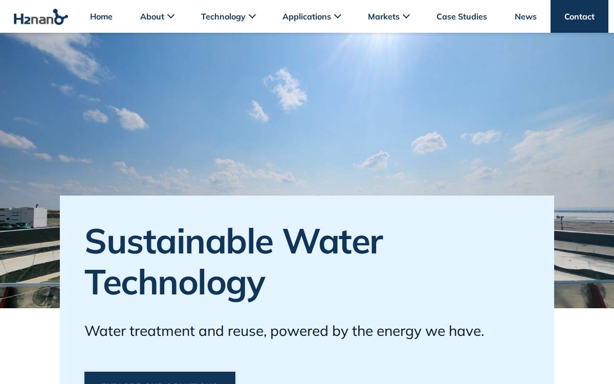 H2nano-2 website preview