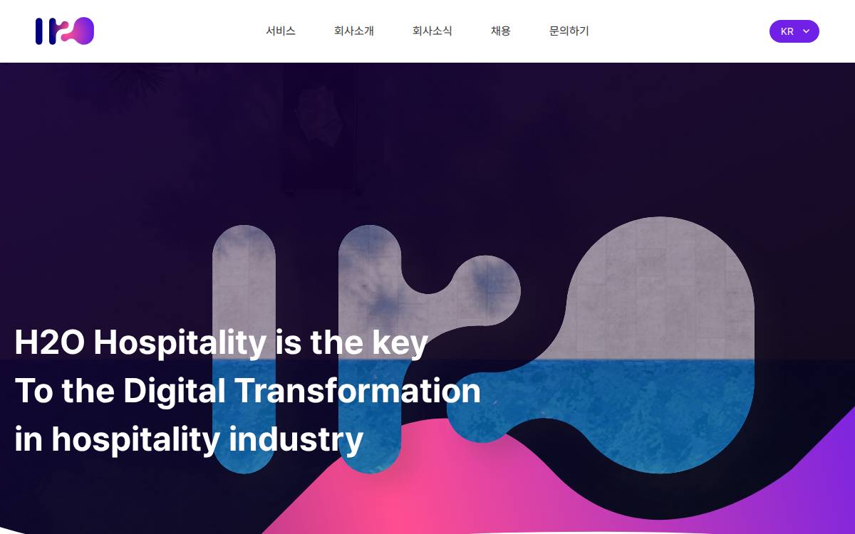 H2O Hospitality Venture Capital website preview