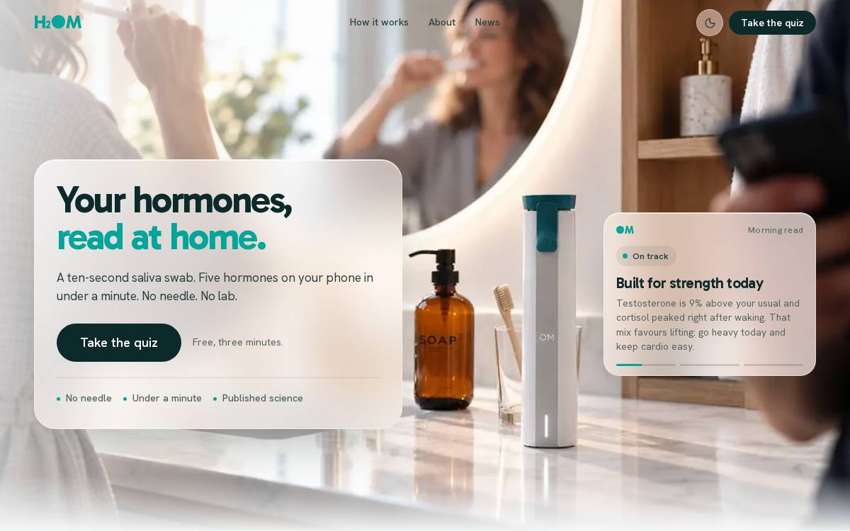 H2OM website preview