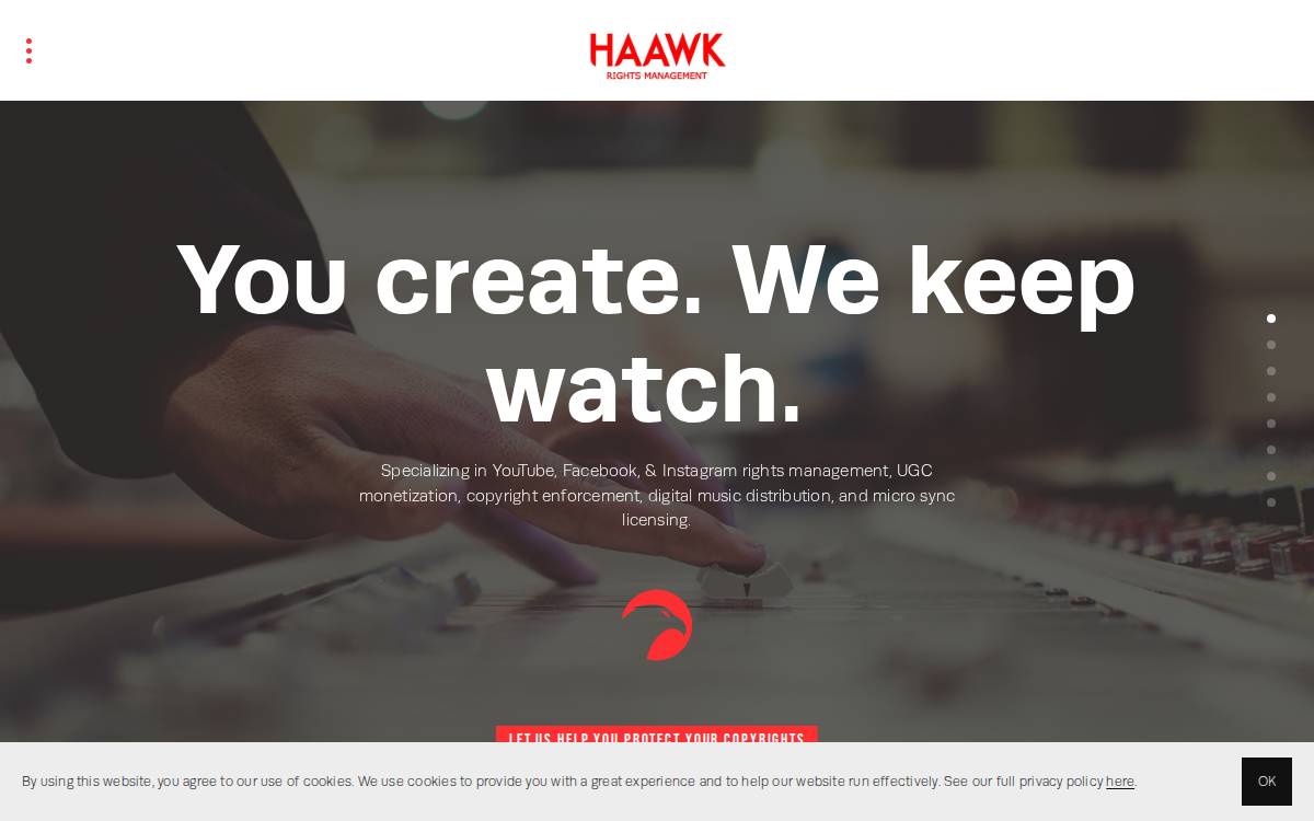 HAAWK website preview