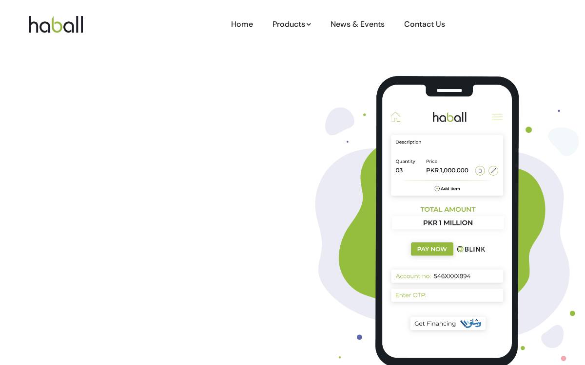 Haball website preview