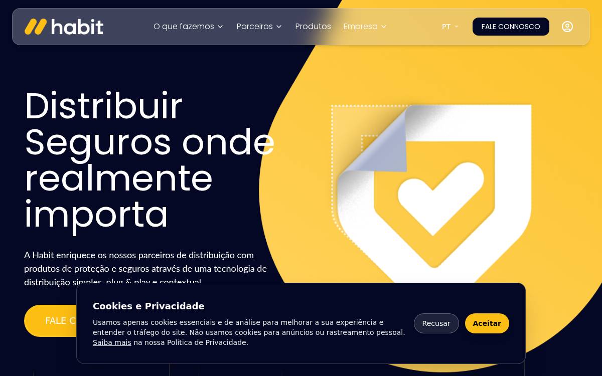 Habit website preview