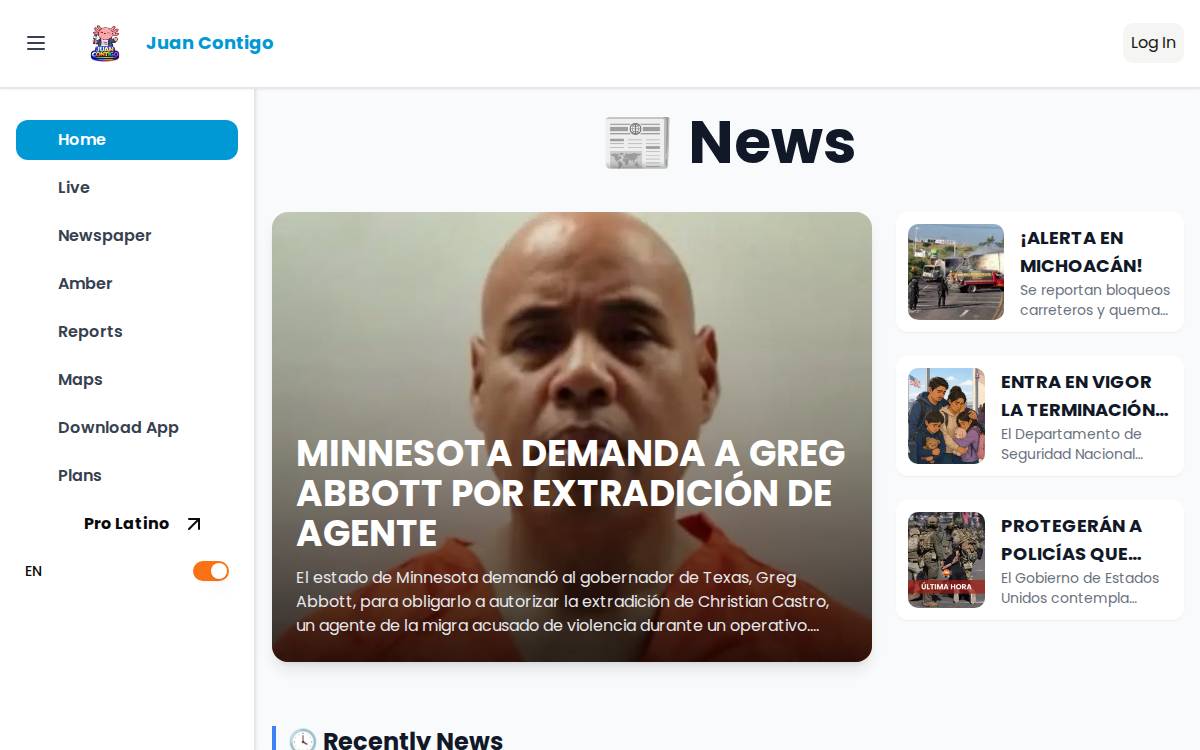 Hack Latino website preview