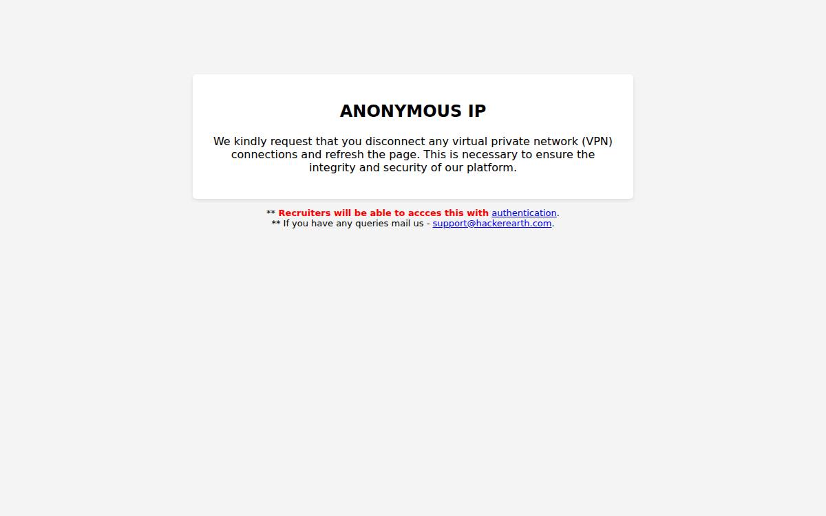 Hackerearth website preview