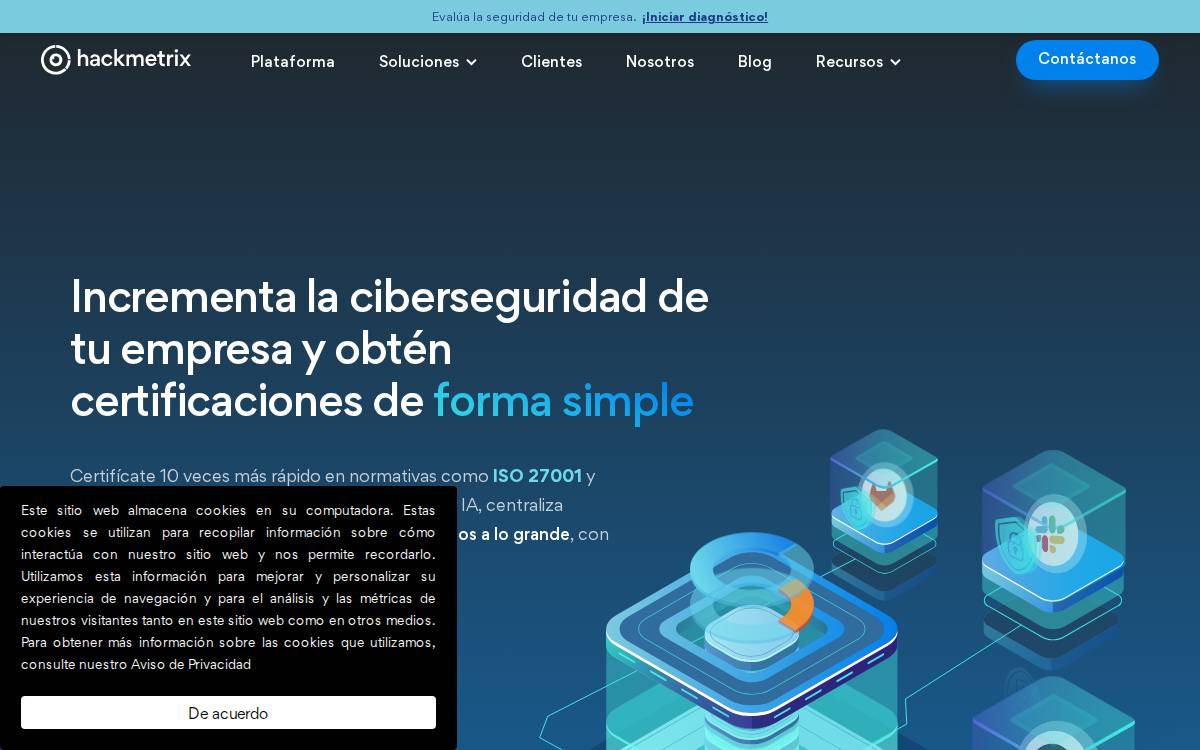 Hackmetrix website preview