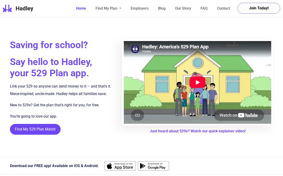 Hadley website preview