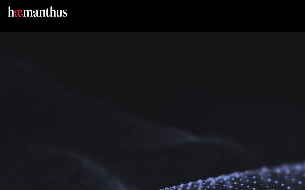 Haemanthus website preview