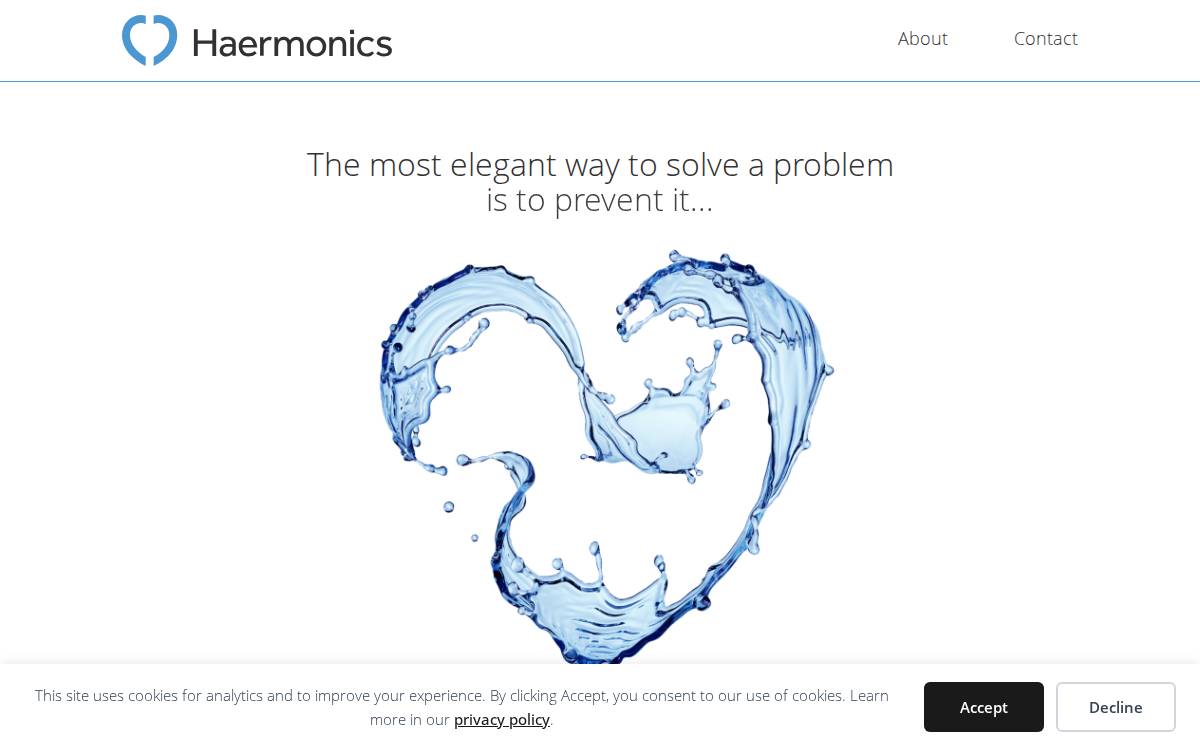 Haermonics website preview
