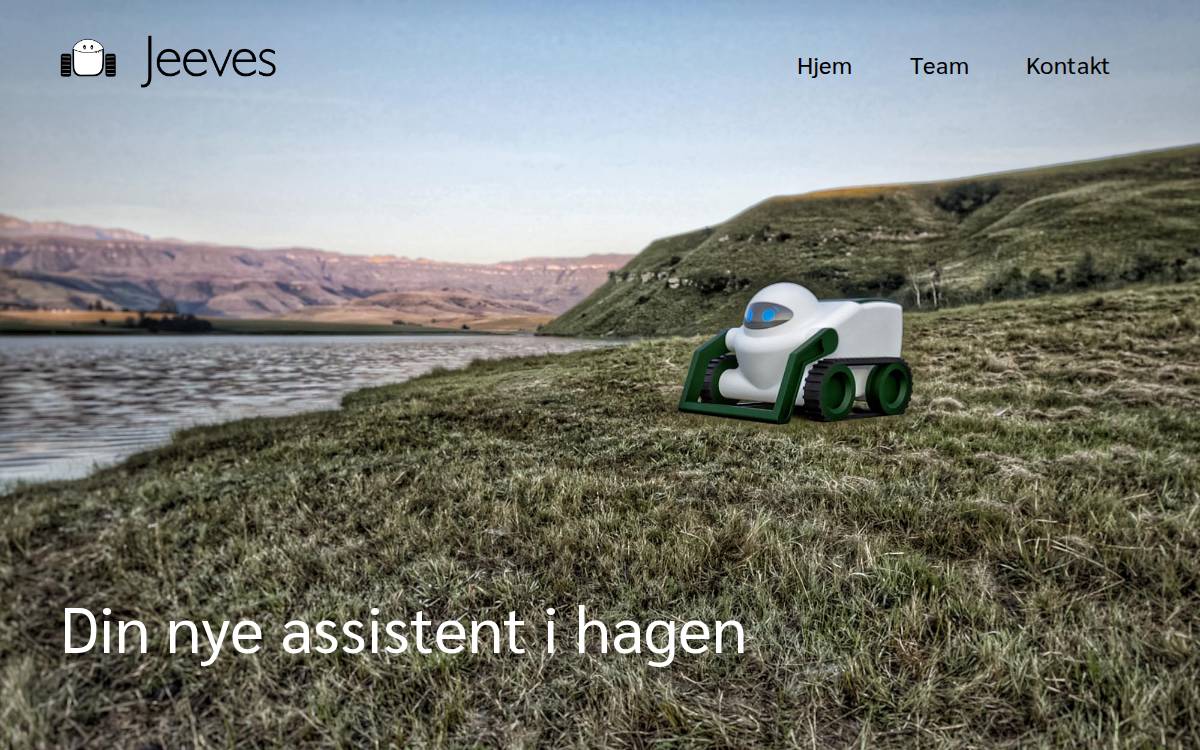 Hageroboten Jeeves website preview