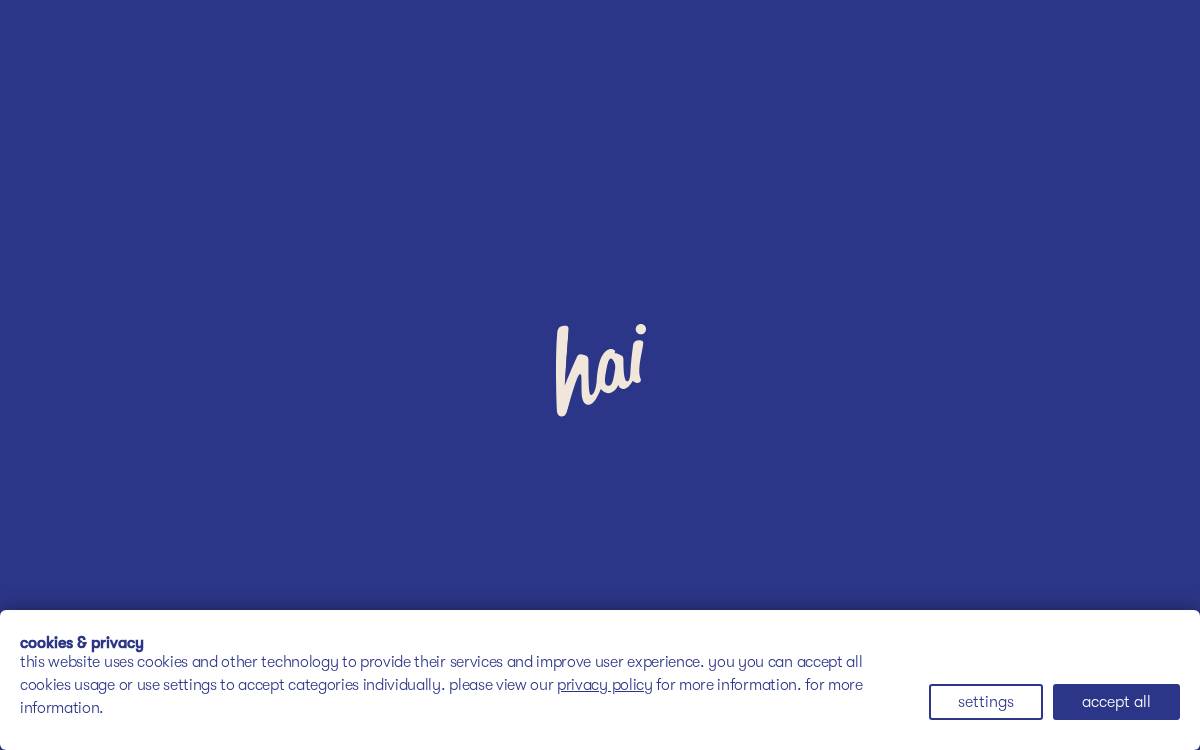 Hai Hospitality website preview