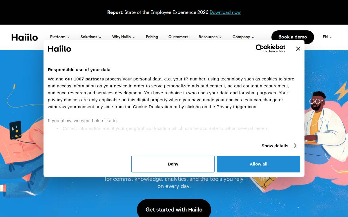 Haiilo website preview